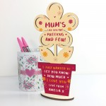 Personalised Mothers Day Gift Bespoke Wooden Flower Quirky Gift