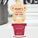 Personalised Mothers Day Gift Bespoke Wooden Flower Quirky Gift