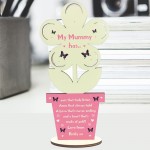 Novelty Mothers Day Gift For Mum Wood Flower Gift From Daughter