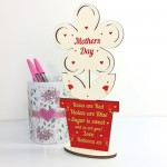 Personalised MOTHERS DAY Gifts For Mum Mummy Wooden Flower Gift