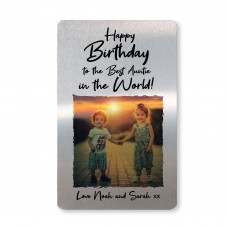 Personalised Photo Wallet Card For Best Auntie Gifts For Auntie