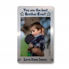 Novelty Gift For Brother Personalised Metal Wallet Card Birthday