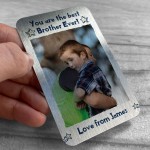 Novelty Gift For Brother Personalised Metal Wallet Card Birthday