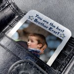 Novelty Gift For Brother Personalised Metal Wallet Card Birthday
