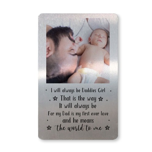 Daddy Gift From Daughter Personalised Metal Wallet Card Gift