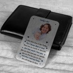 Gift For Daddy Personalised Metal Card Fathers Day Daddys Girl