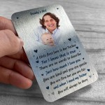 Gift For Daddy Personalised Metal Card Fathers Day Daddys Girl