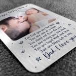 Fathers Day Gift For Dad Personalised Metal Wallet Card Insert