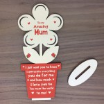 Thank You Gift For Mum Birthday Wooden Flower Gift For Her