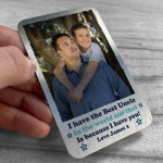 Best Uncle Gift Novelty Personalised Wallet Card Insert Brother 
