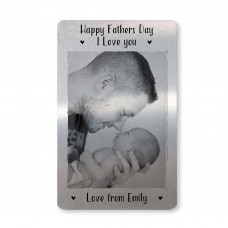 Novelty 1st Fathers Day Gift For Dad Metal Wallet Card