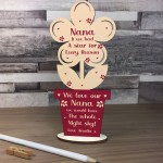 Special Gift For Nana Birthday Mothers Day Wooden Flower