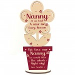 Special Gift For Nanny Birthday Mothers Day Wooden Flower