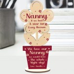 Special Gift For Nanny Birthday Mothers Day Wooden Flower