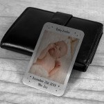 Personalised Gift For Mum Dad Wallet Insert New Baby Gift