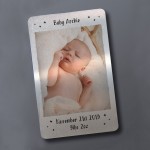 Personalised Gift For Mum Dad Wallet Insert New Baby Gift