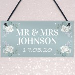 Personalised Wedding Gift Mr and Mrs Gift Wedding Anniversary