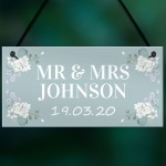 Personalised Wedding Gift Mr and Mrs Gift Wedding Anniversary