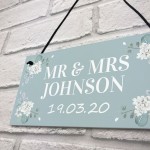 Personalised Wedding Gift Mr and Mrs Gift Wedding Anniversary