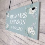 Personalised Wedding Gift Mr and Mrs Gift Wedding Anniversary