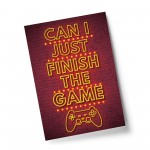 Gaming Neon Red Print Novelty Gaming Gamer Wall Art Poster