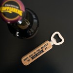 Personalised Dad Gift Wooden Bottle Opener Novelty Gift Birthday