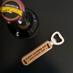 Personalised Fathers Day Gift Wooden Bottle Opener BEER Novelty