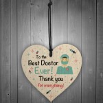 Thank You Gift For Doctor Wooden Heart Gift For Him or Her