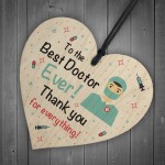 Thank You Gift For Doctor Wooden Heart Gift For Him or Her