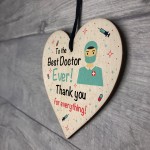 Thank You Gift For Doctor Wooden Heart Gift For Him or Her
