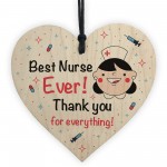 Thank You Gift For Nurse Wooden Heart Gift For Him or Her