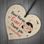 Thank You Gift For Nurse Wooden Heart Gift For Him or Her