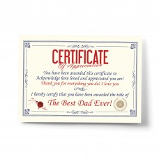Funny Unusual Gift For Dad Certificate Fathers Day Birthday Gift
