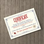 Funny Unusual Grandad Gift Certificate Fathers Day Birthday Gift