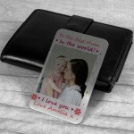 Personalised Metal Photo Card Gift For Mum Birthday Keepsake