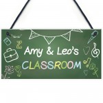 Personalised Classroom Sign For Door Gift For Daughter Son