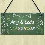 Personalised Classroom Sign For Door Gift For Daughter Son