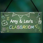 Personalised Classroom Sign For Door Gift For Daughter Son