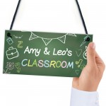 Personalised Classroom Sign For Door Gift For Daughter Son