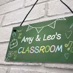 Personalised Classroom Sign For Door Gift For Daughter Son