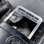 Personalised Photo Gift For Fathers Day Novelty Metal Card Dad