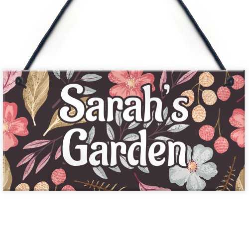 Personalised Garden Sign Gift For Her Birthday Gifts For Mum Nan