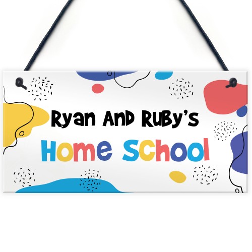 Classroom Sign Personalised Hanging Sign Home School Plaque