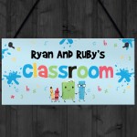 Personalised Classroom Sign For Daughter Son Hanging Door Sign