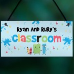 Personalised Classroom Sign For Daughter Son Hanging Door Sign