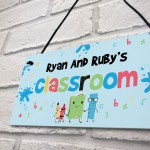 Personalised Classroom Sign For Daughter Son Hanging Door Sign