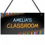 Personalised Classroom Sign For Home Hanging Sign Playroom Sign
