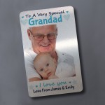 Personalised Metal Photo Gift For Grandad Novelty Birthday Gifts