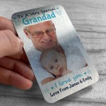 Personalised Metal Photo Gift For Grandad Novelty Birthday Gifts