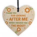 Volunteer Carer Gift Wooden Heart Thank You Gift For Him Her